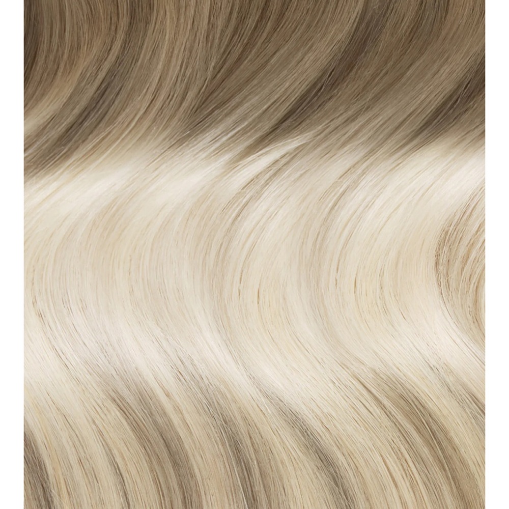 Ash Blonde to Platinum Blonde Ombre Hairpiece - Seamless Blonde Blend